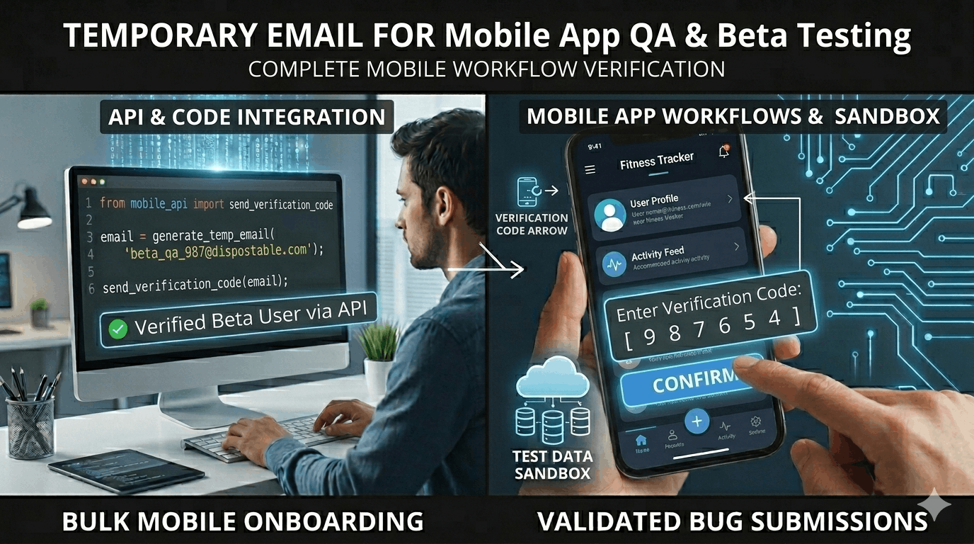 Temporary Email for Mobile App Testing